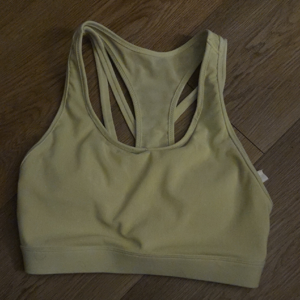 3 For 15 Fabletics Green Sports Bra Seamless Racerback Comfort